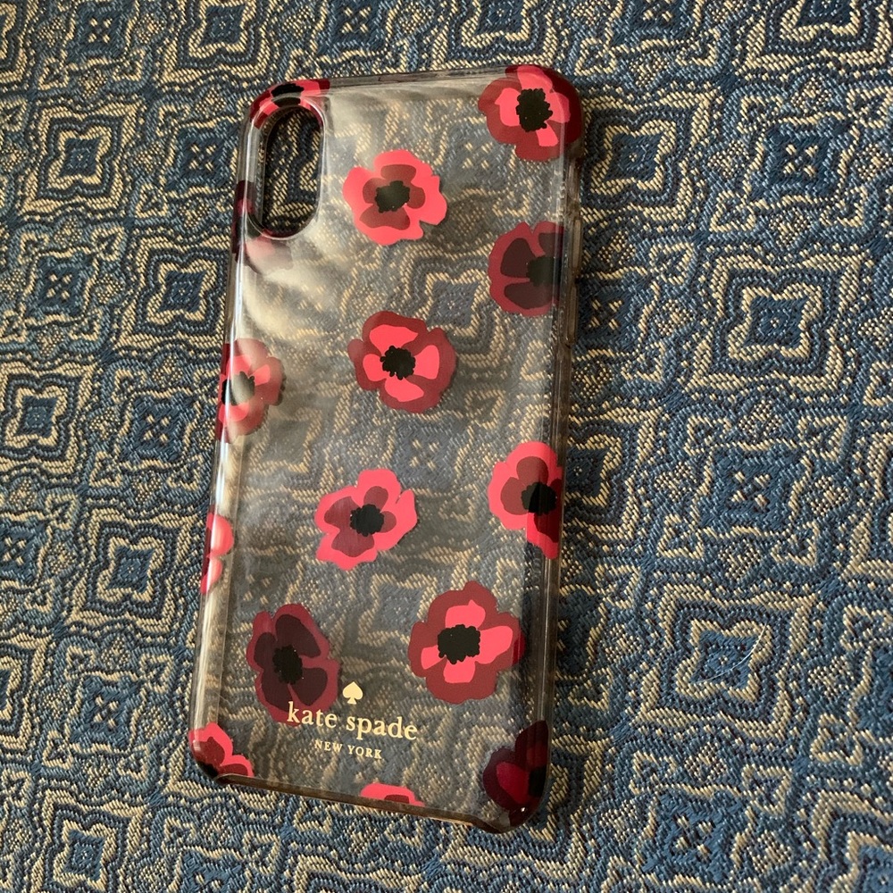 Kate Spade Red Floral iPhone XS Case